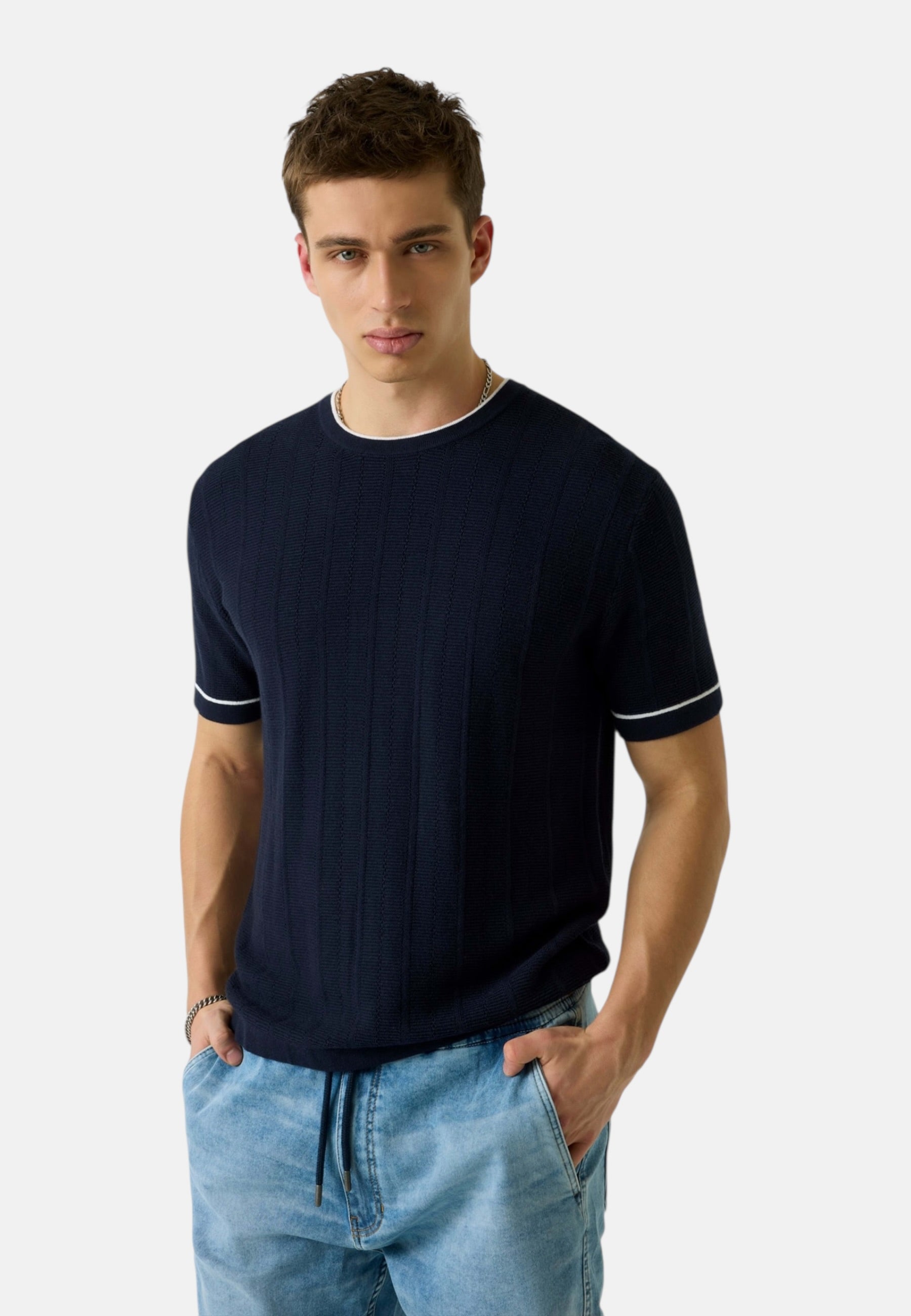 Maglia A Girocollo Uomo Guess Manica Corta Gj Stitched M6GR00Z4511