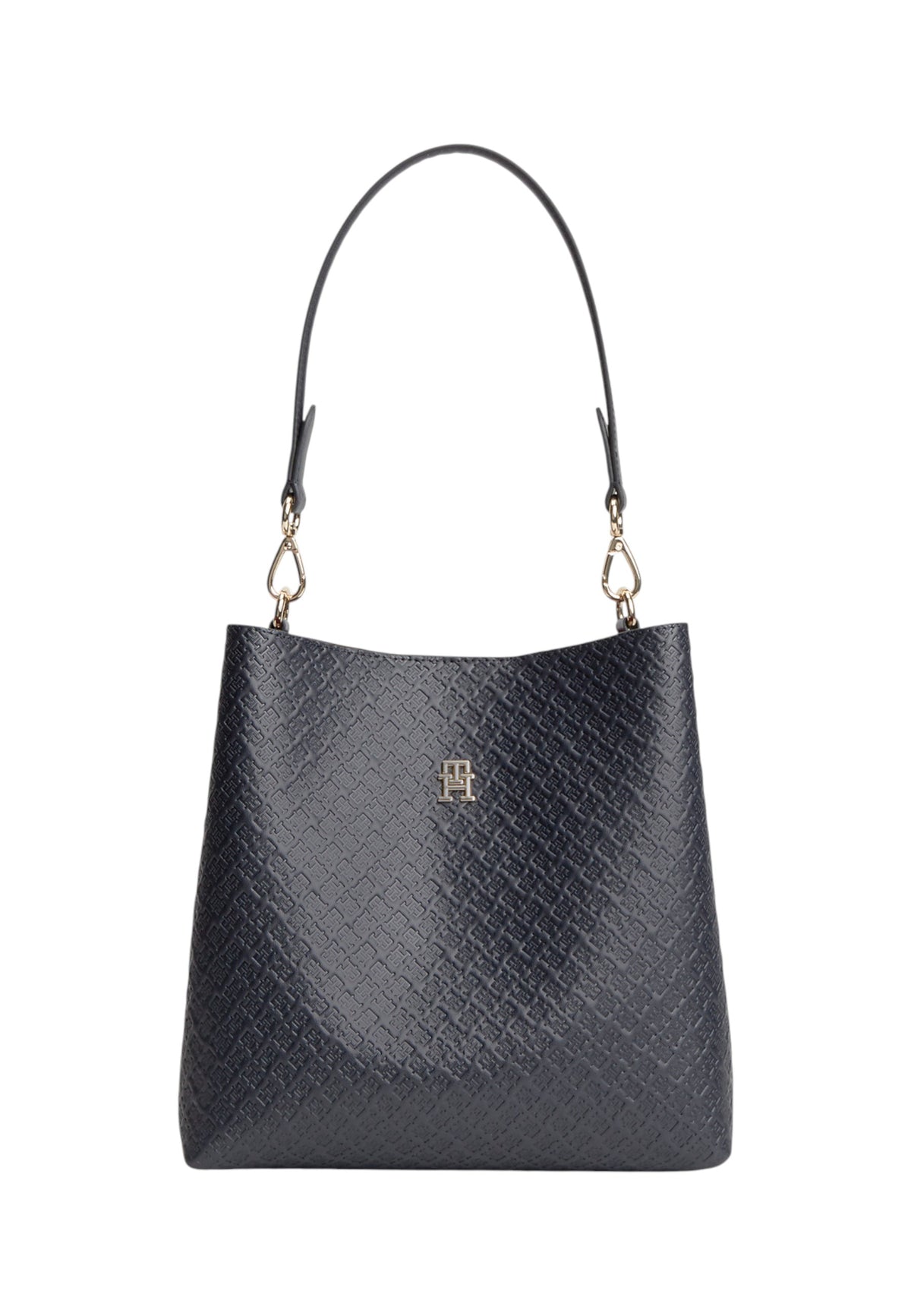 Borsa A Spalla Donna Tommy Hilfiger Shoulder Bag Mono Th Icon AW0AW19000