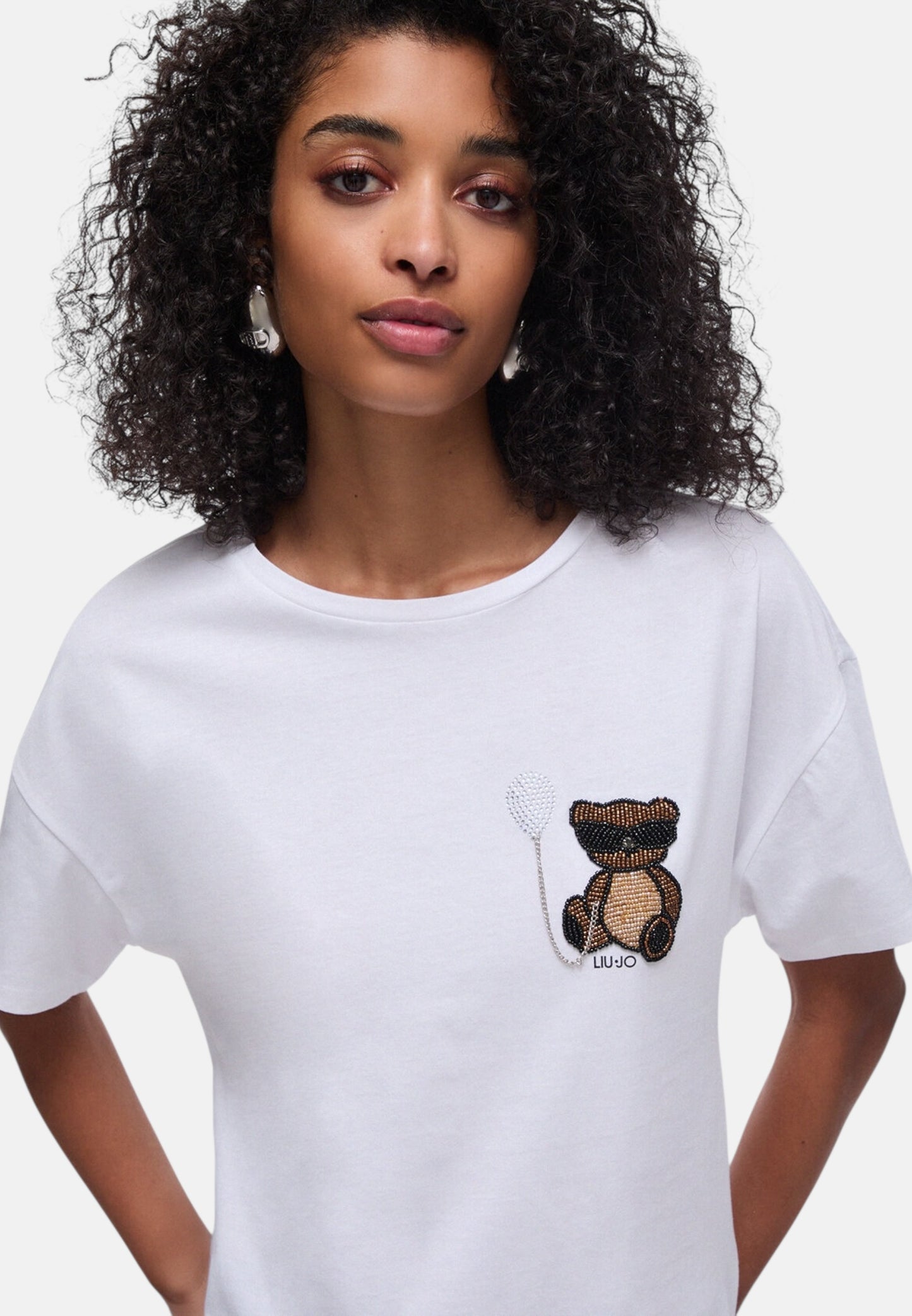 T-Shirt Manica Corta Donna Liu Jo Bear Liujo Eco Line WA6414JS923