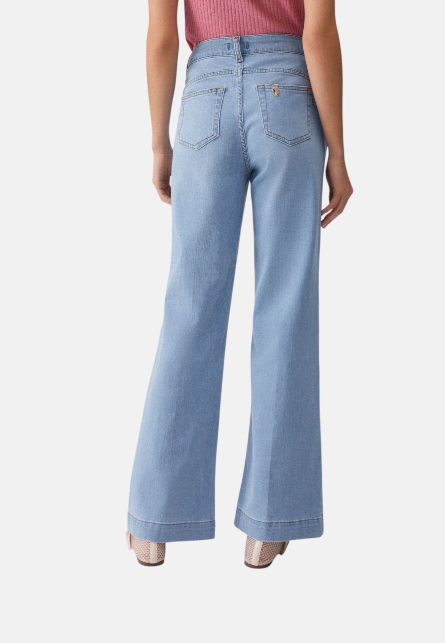 Jeans Flare Fit Donna Liu Jo Vita Alta Flare Button UA6162D0275