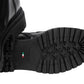 Stivaletti Anfibi Donna Nero Giardini Tomaia in pelle, allacciatura frontale, cinturino decorativo, punta tonda, suola carrarmato, Made in Italy  I618023D