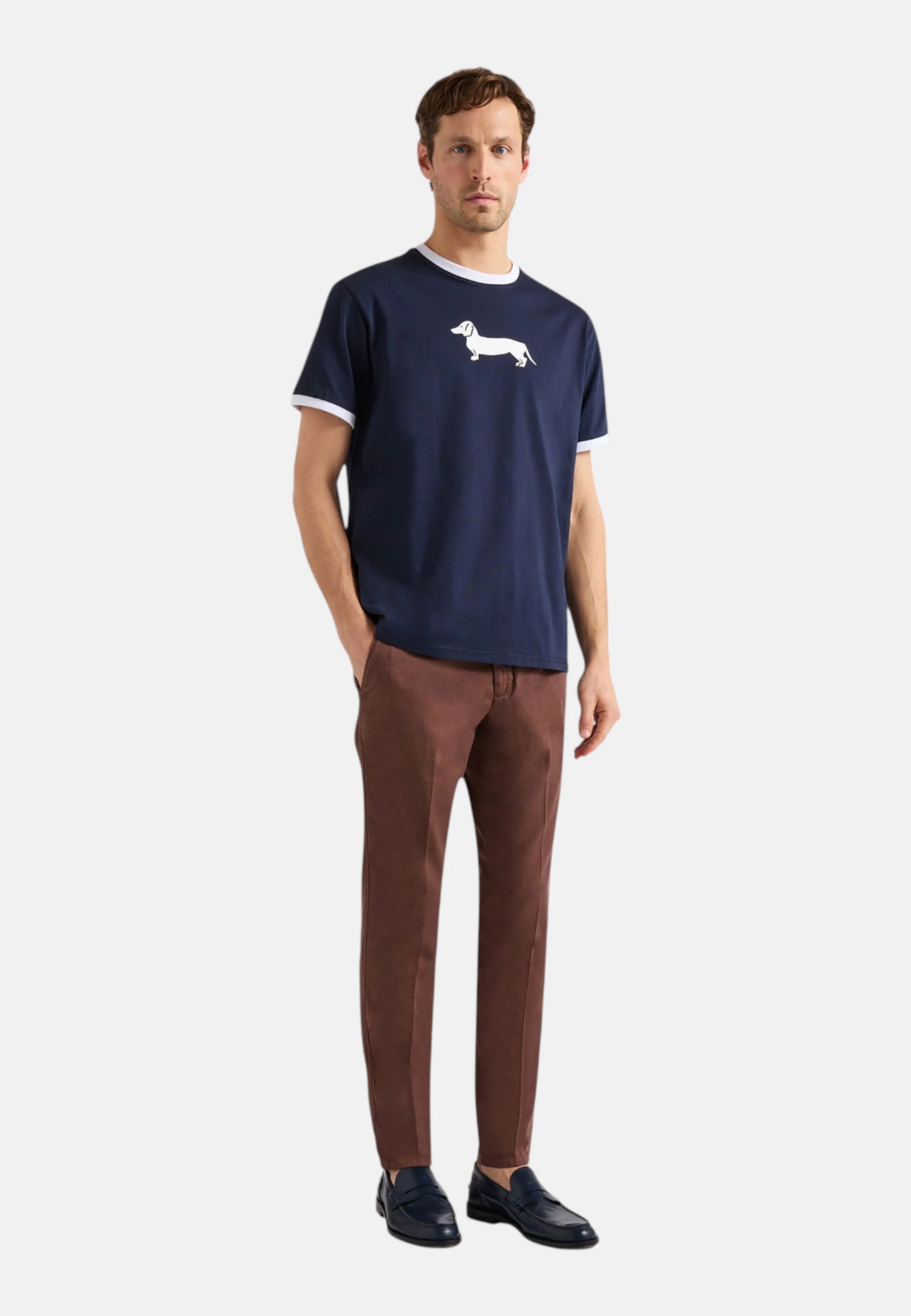 T-Shirt Manica Corta Uomo Harmont & Blaine Con Stampa Bassotto 3D  IXQ290021771