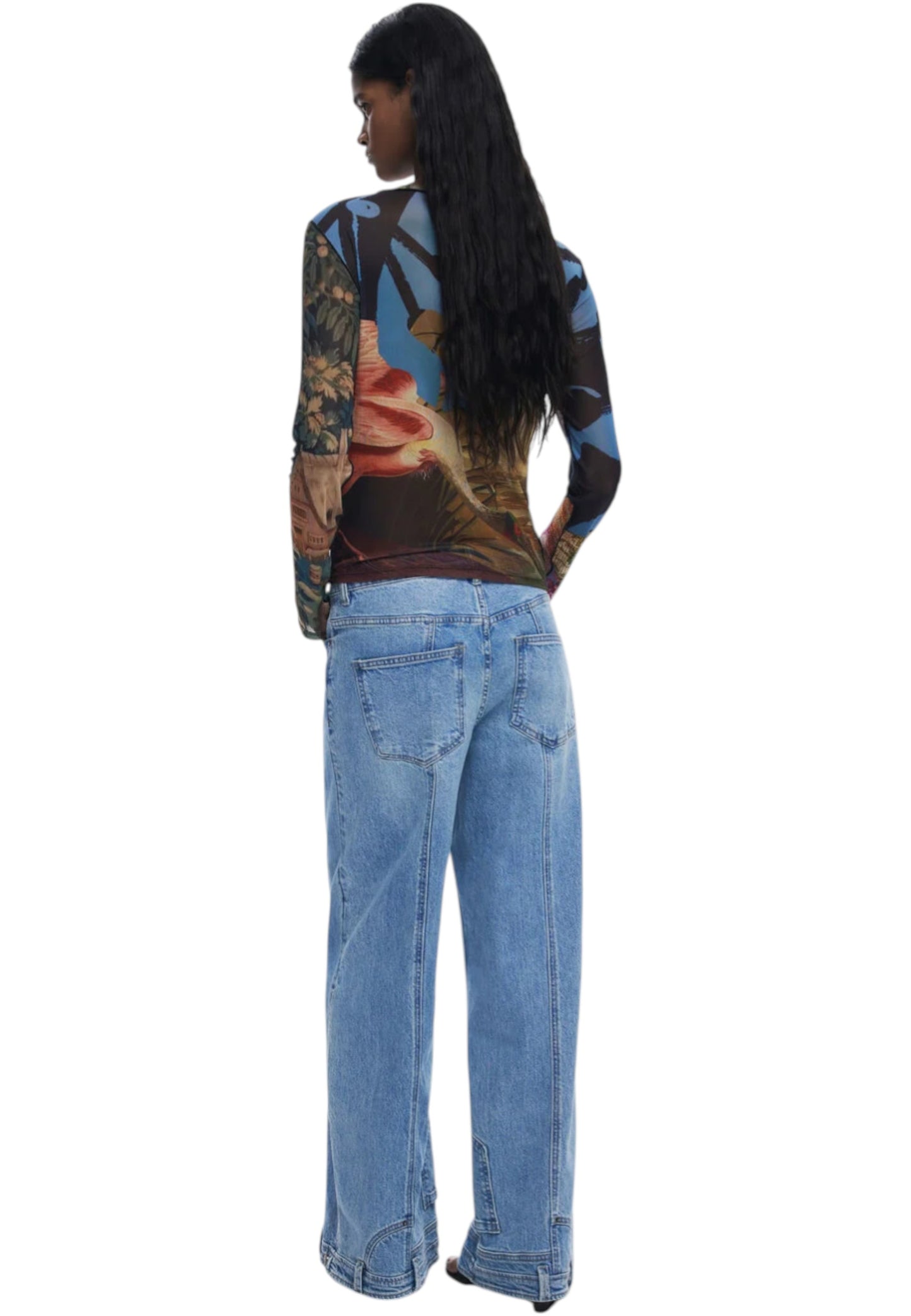 T-Shirt  Donna Desigual  Ts Dragon Lacroix 25WWTK39