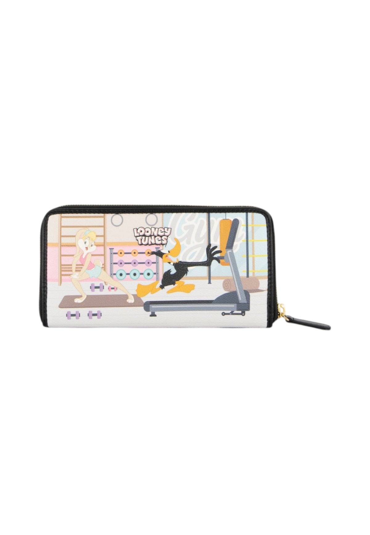 Portafoglio Con Zip Donna Braccialini Lungo, Chiusura con zip, Stampa illustrata Looney Tunes, Dimensioni: 19.5 x 2.5 x 10 Cm Allround LT LT295LT