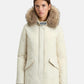 Parka Invernale Donna Woolrich Regular Fit, Imbottito In Piuma, Tessuto Urban Touch, Idrorepellente, Resistente Al Vento, Cappuccio Con Pelliccia Removibile, Lunghezza Al Ginocchio, Tasche Con Patta Luxury Arctic Raccoon CFWWOU0652FBUT3128