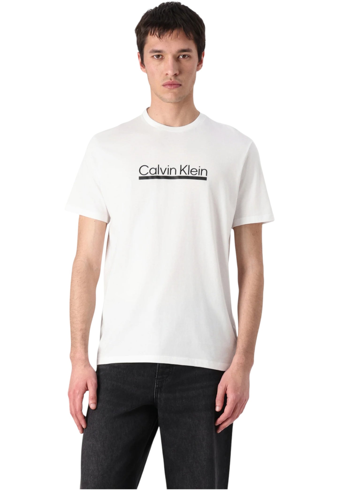 T-Shirt Manica Corta Uomo Calvin klein  30S Eu Sp Outline LV04RC852G