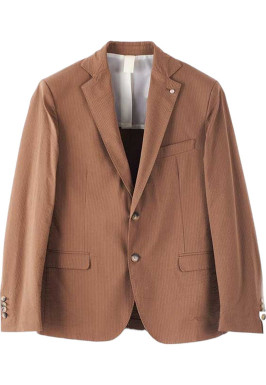 Giacca Blazer Uomo QB24 Due Bottoni Effetto Seersucker  CFC0115850003