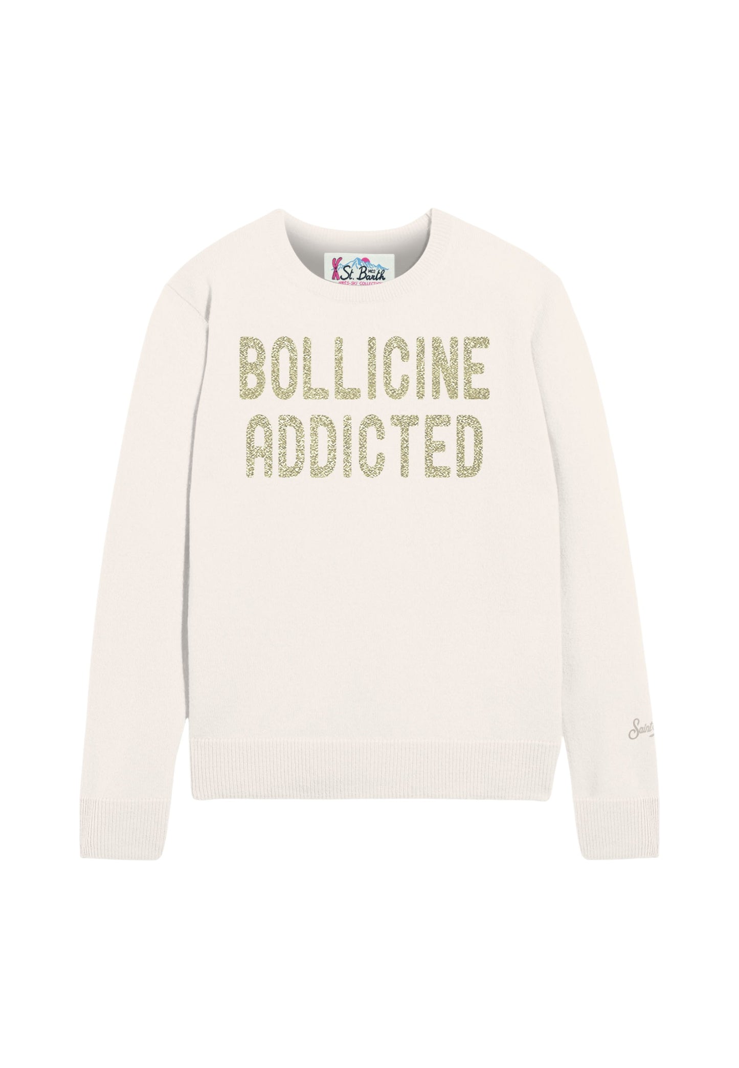 Maglione A Girocollo Donna Mc2 Saint Barth Bollicine Add New Queen QUE0010