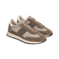 Sneakers Basse Uomo Nero Giardini Tomaia in pelle e pelle scamosciata, chiusura con lacci, pannelli sovrapposti, punta tonda, suola in gomma, Made in Italy  I601320U