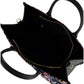Borsa A Mano Donna Braccialini Tote, Doppio con tracolla removibile e regolabile, Chiusura con zip, Due tasche interne, una con zip e una aperta, Motivo jacquard con ricami e dettagli graffiti, Dimensioni: 35.5 x 17 x 29 Cm Jacquard B19290TY