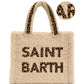 Borsa A Mano Donna Mc2 Saint Barth Logo Sul Davanti, Doppi Manici, Il Logo Saint Barth Sul Davanti Colette Teddy COL0032-MAXI-LOGO-LEOPARD