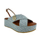 Sandali Platform Donna Liu Jo In Denim Monogram Flo 03 SA6141TX523