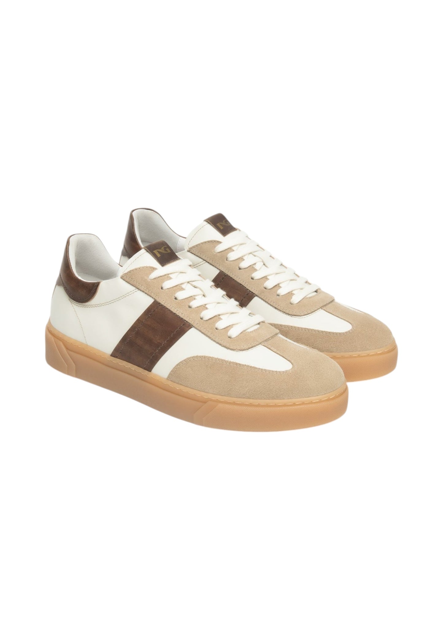 Sneakers Basse Uomo Nero Giardini In Pelle E Camoscio  E601140U