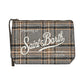 Pochette  Unisex Mc2 Saint Barth Chiusura Con Zip, Laccetto Laterale, Fantasia Tartan Aline Wool ALI0022-TARTAN