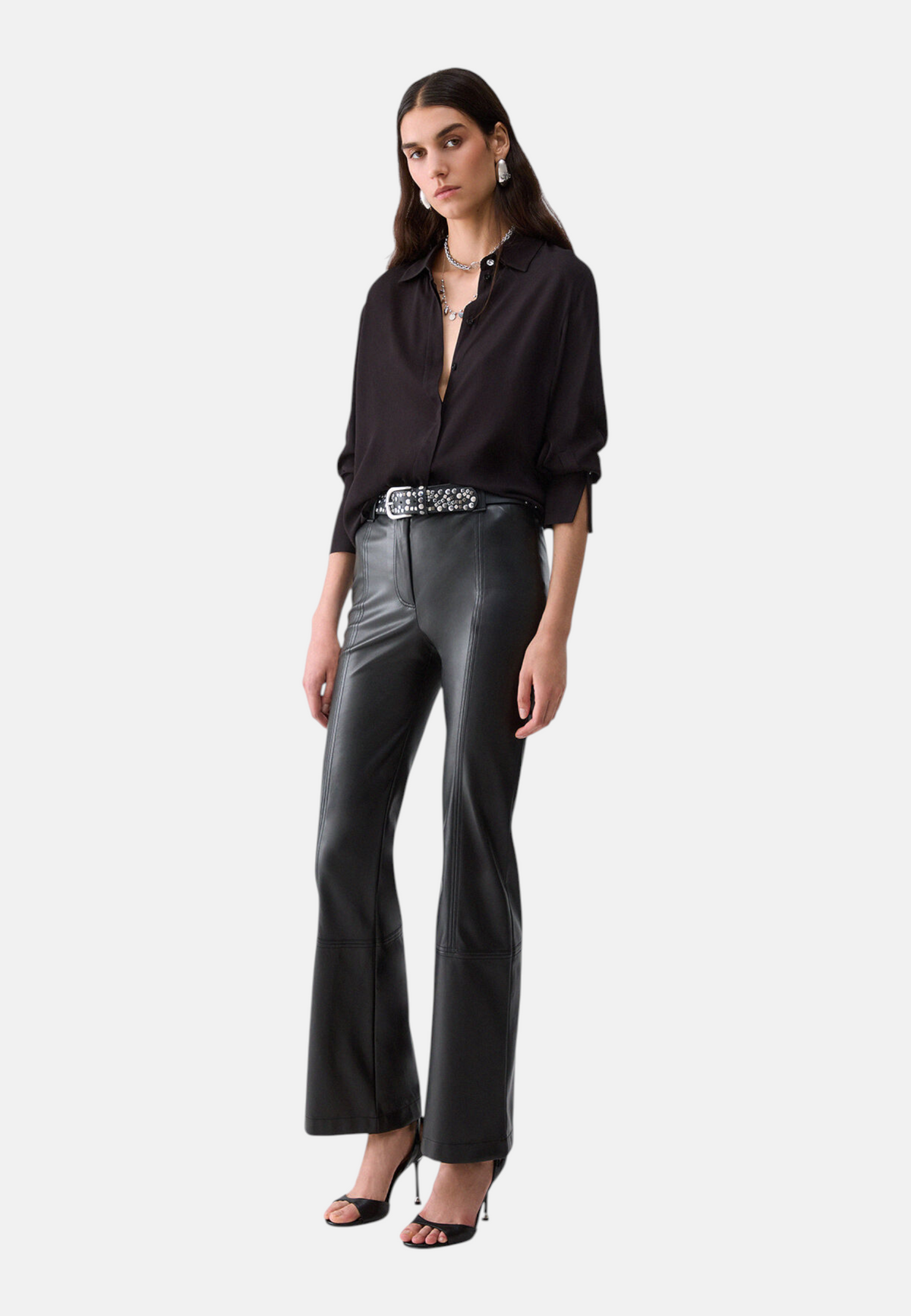 Pantaloni  Donna Liu Jo Effetto Spalmato  CF6280E0624