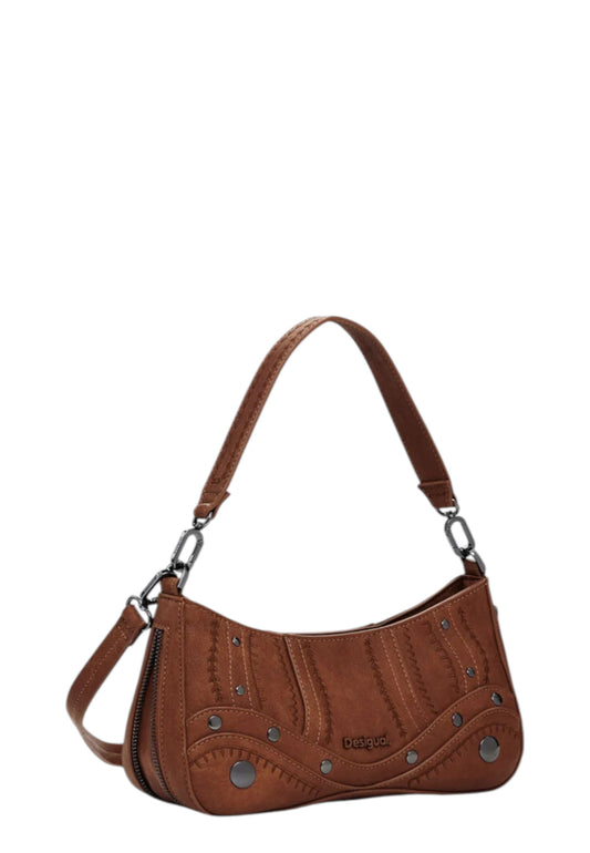 Borsa A Tracolla Donna Desigual  Embro Patch Alsacia Camel 25WAXPA7