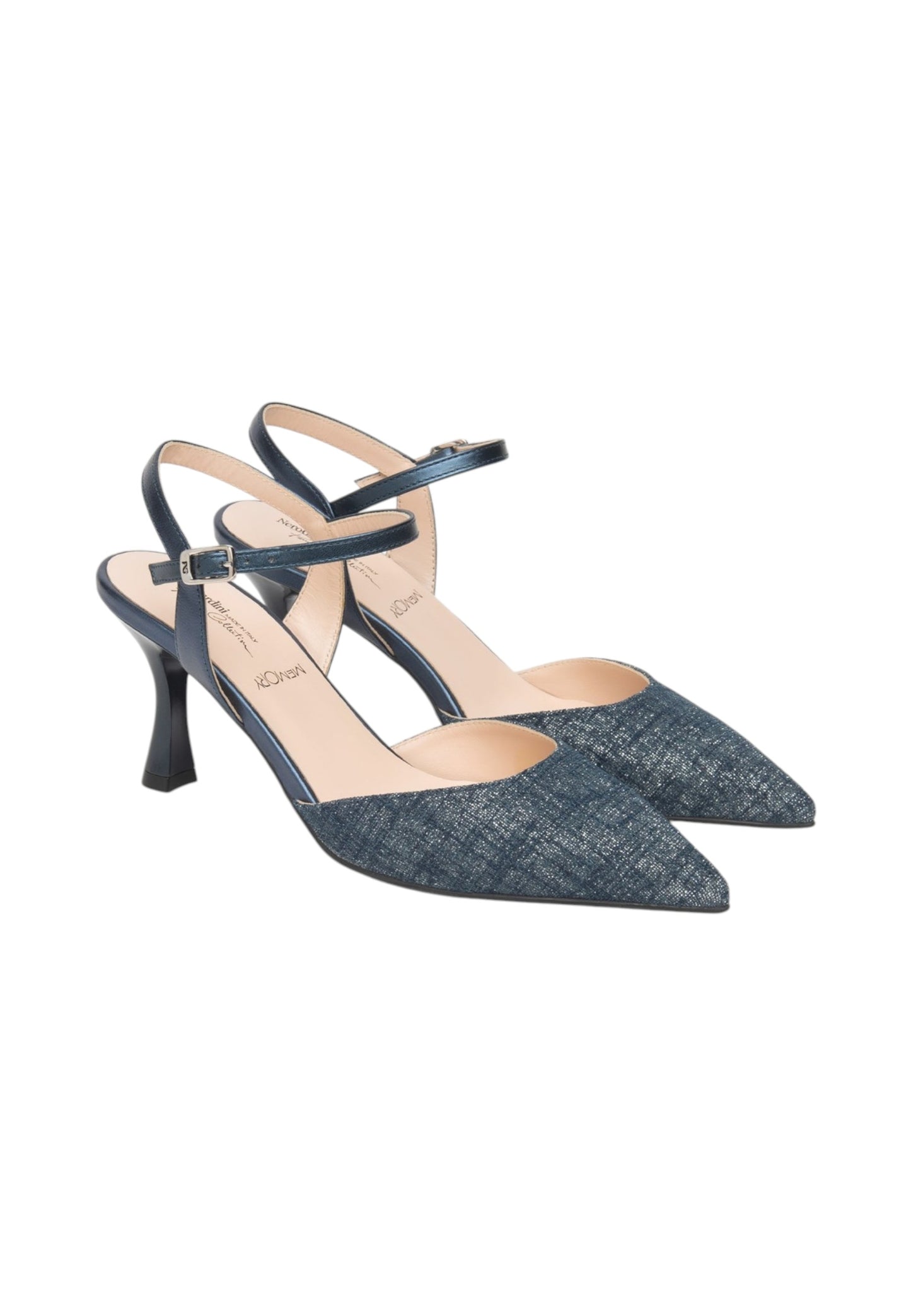 Sling Back  Donna Nero Giardini In Tessuto Lurex  E615440DE