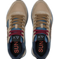 Sneakers Basse Uomo Sun68 Stile Running, Nylon E Suede, Maxi Logo, Bicolor Jaki 2.0 Bicolor Z46122