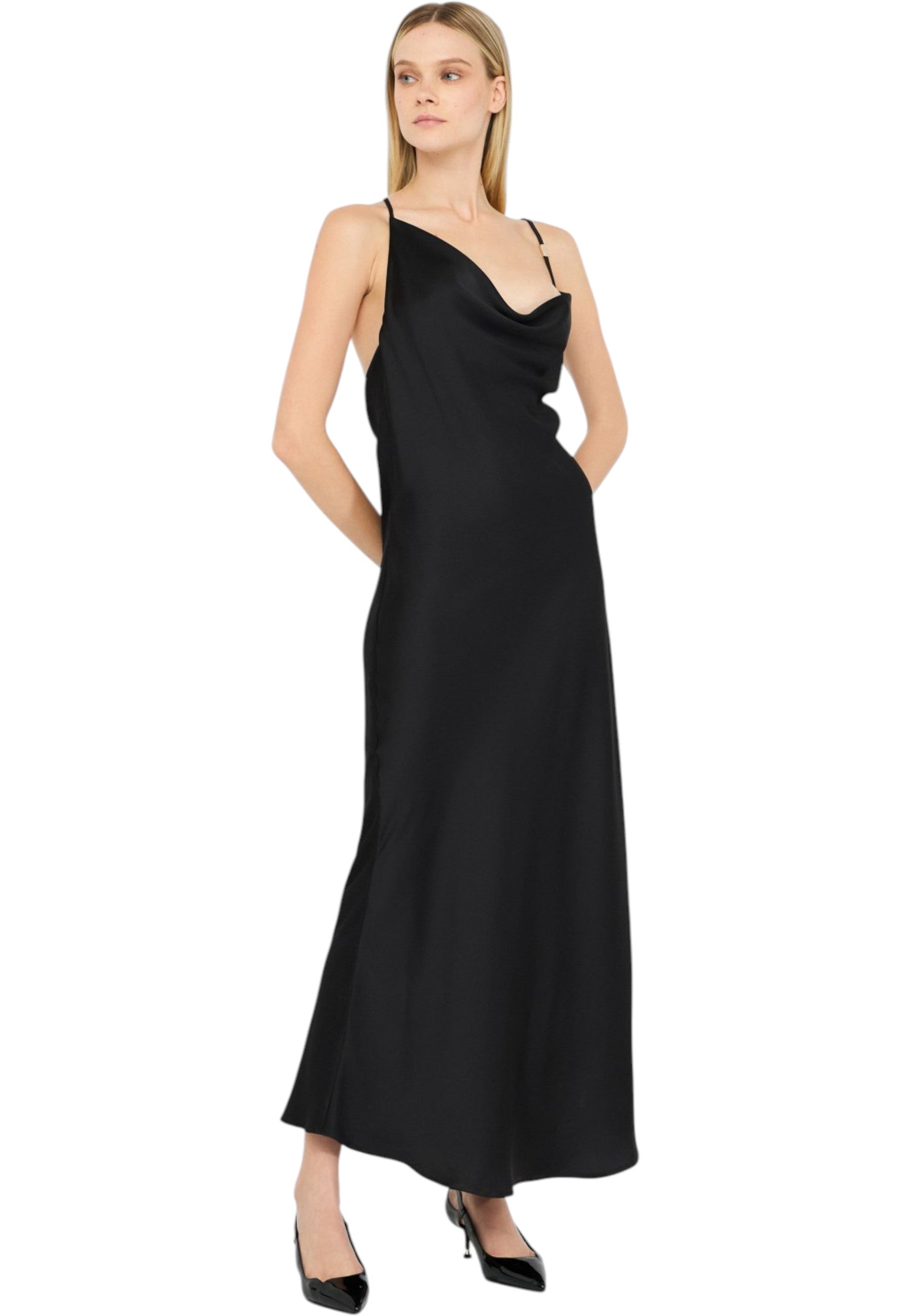Vestito Lungo Donna Liu Jo Con  Spacco  CF5090T2956