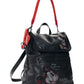 Zaino  Donna Desigual Medio, Motivo Mickey Mouse, Con patta Mickey Face Hampton 2.0 26WAKP07