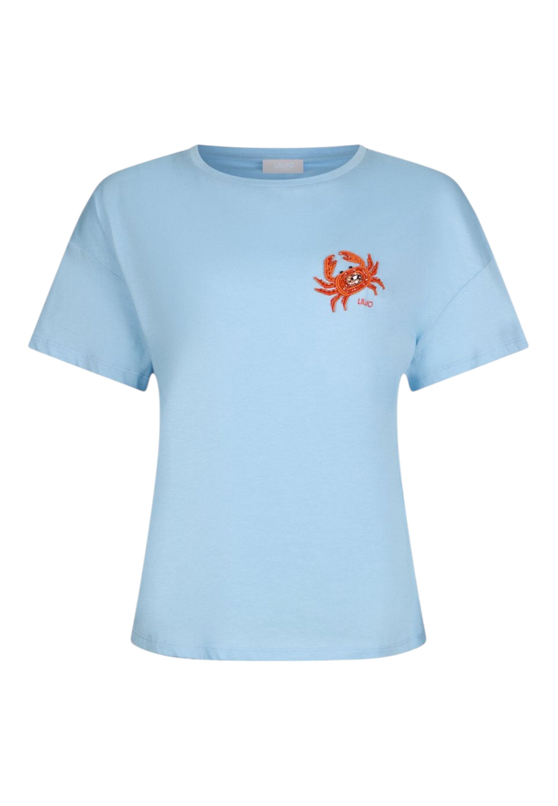 T-Shirt Manica Corta Donna Liu Jo Wave Crab Eco Line WA6414JS923