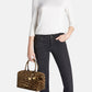 Borsa A Mano Donna Braccialini Bauletto In Pelle Con Stampa Leopard Michelle B19015PP