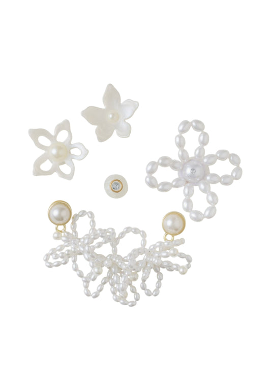 Accessori calzature  Unisex Crocs  White Pearl Beaded 5 Pack CR.5310