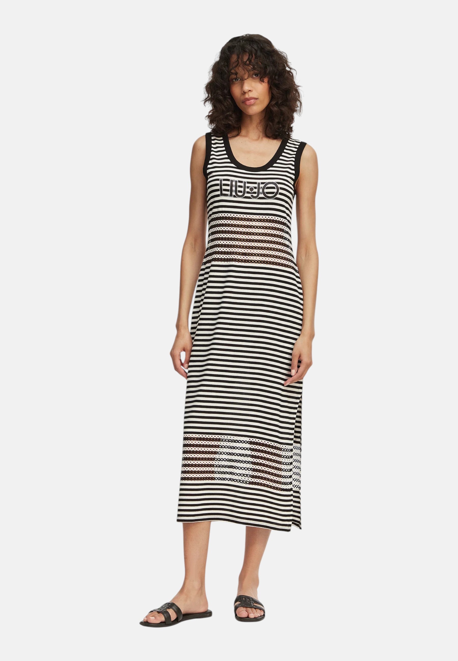 Vestito  Donna Liu Jo Jersey Rigato  VA6198J3908