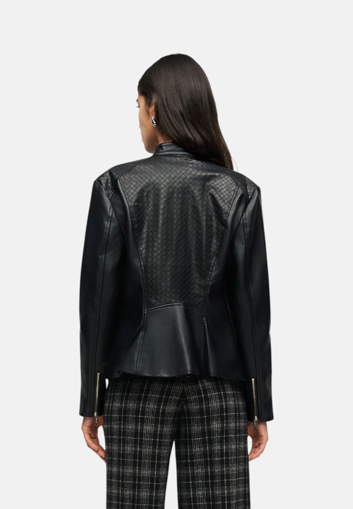 Giacca In Pelle Sintetica Donna Guess  Claudine Biker W6RL52WL850