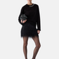 T-Shirt Manica lunga Donna Liu Jo Con Pizzo E Strass  CF6238JS088