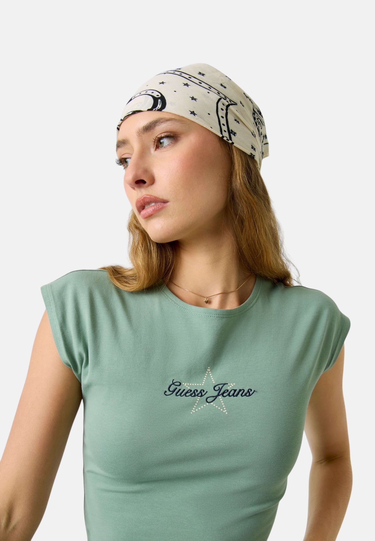 T-Shirt Manica Corta Donna Guess  Gj Raglan Star Baby W6RI21J1314