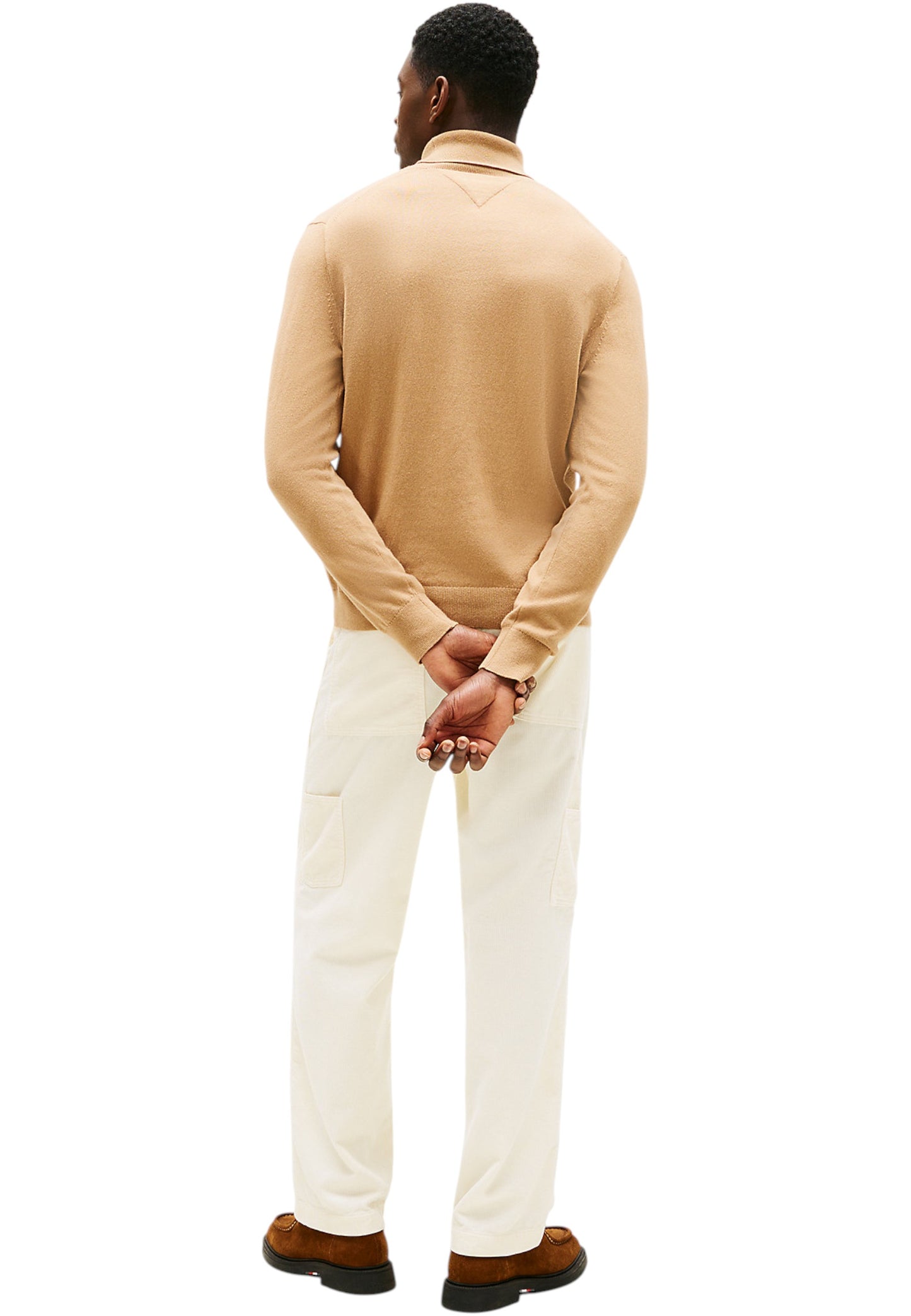 Maglione Collo Alto Uomo Tommy Hilfiger Organic Cotton Cashmere Pima MW0MW28048