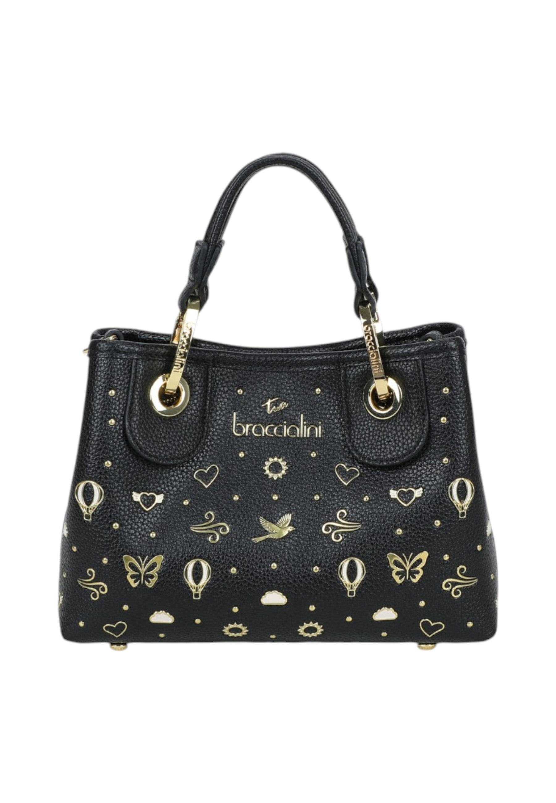 Borsa A Mano Donna Braccialini Small Con Doppio Manico Con Tracolla Beth Strass B18883YY