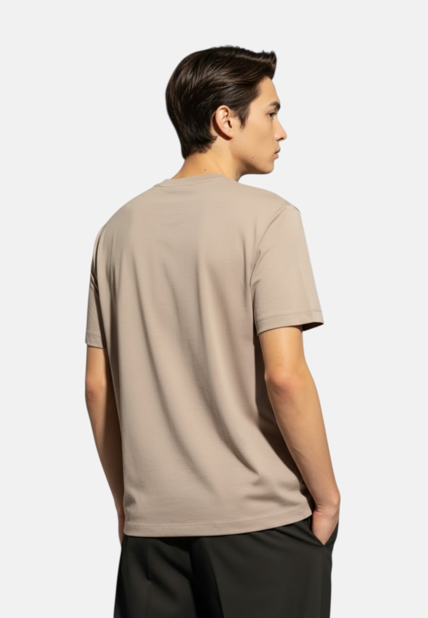 T-Shirt Manica Corta Uomo Emporio Armani Con Logo Ricamato Drawing 3D1TG31JPZZ