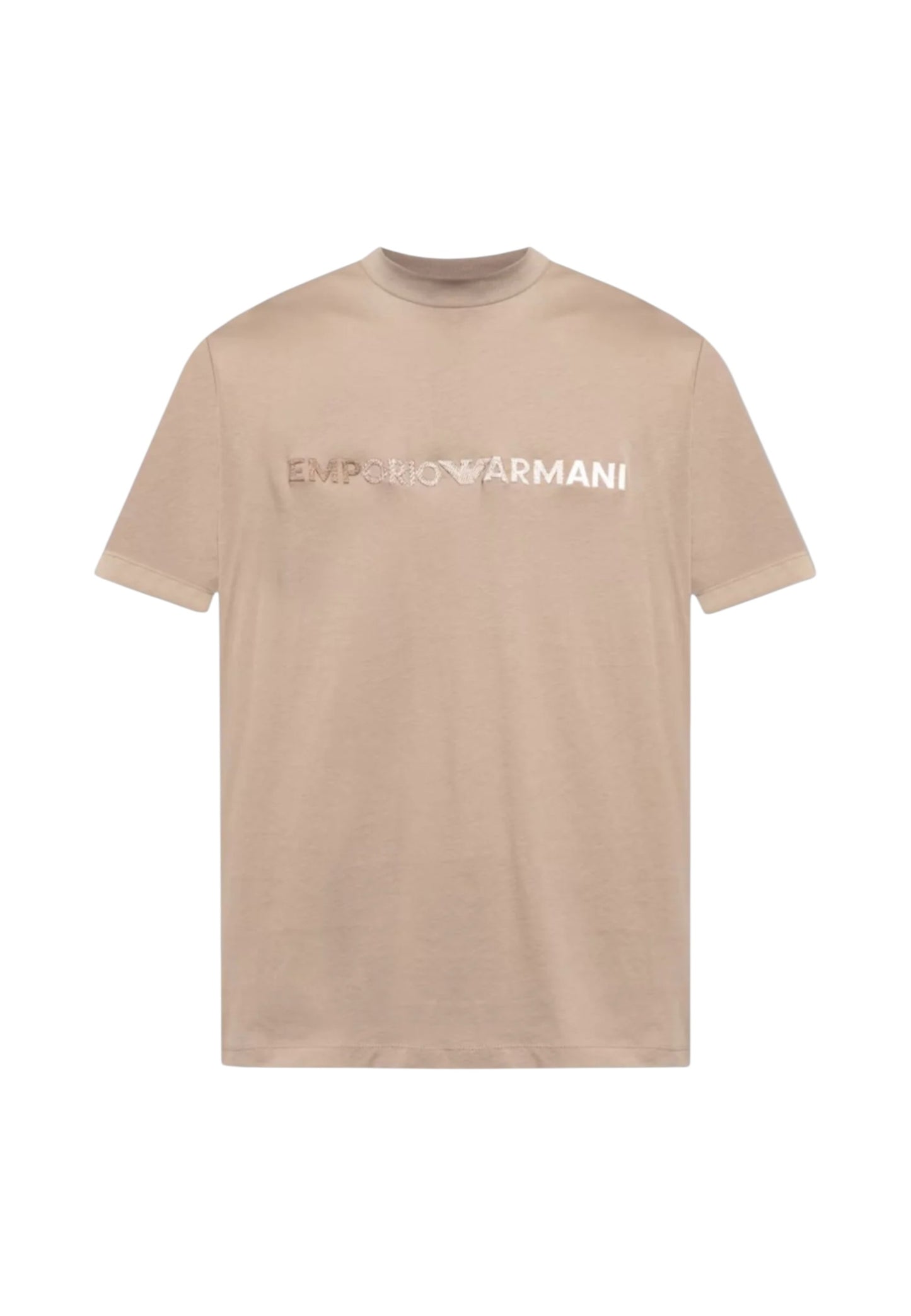 T-Shirt Manica Corta Uomo Emporio Armani Con Logo Ricamato Drawing 3D1TG31JPZZ