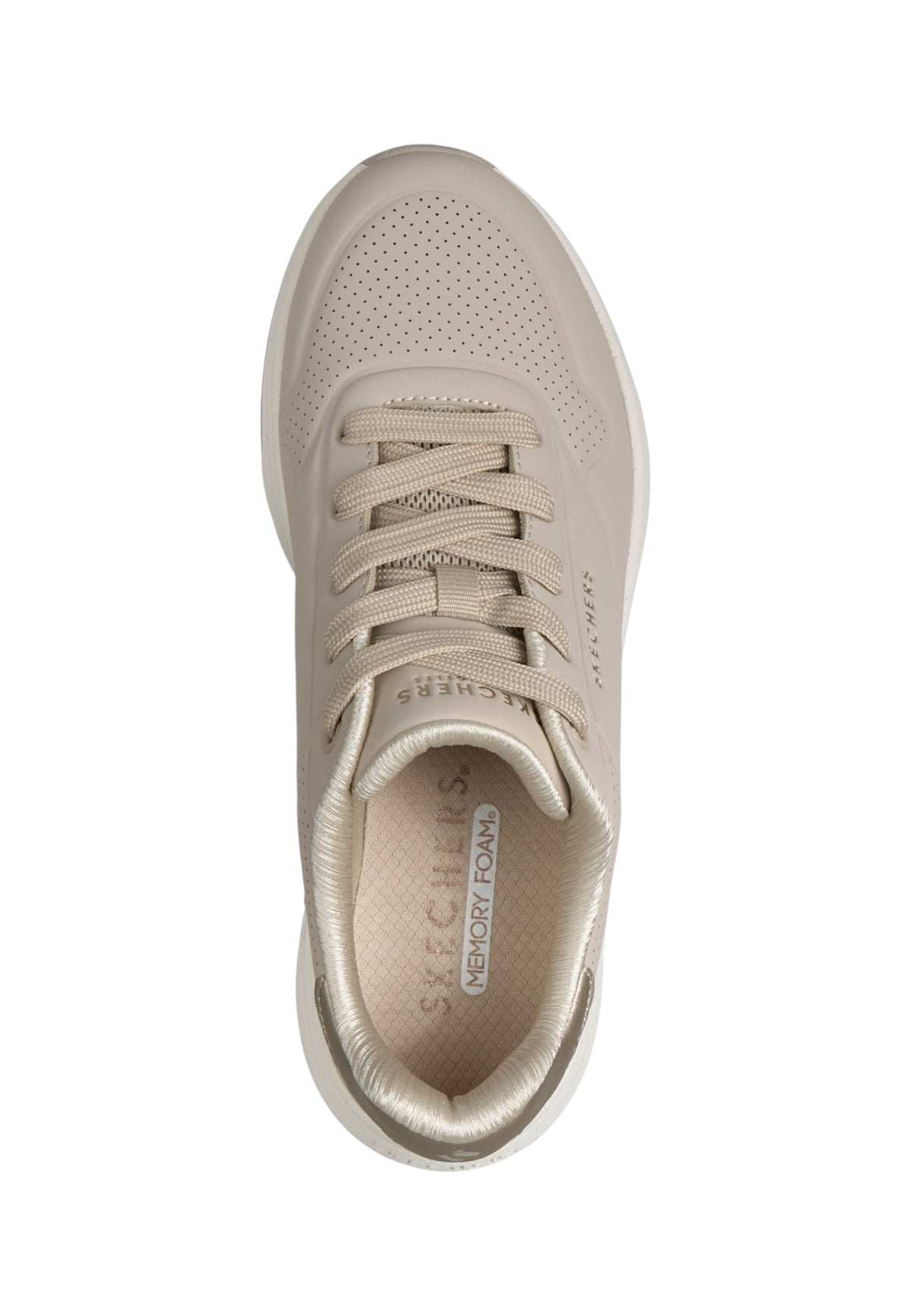 Sneakers Basse Donna Skechers Memory Foam, Tomaia traforata Uno Lite 2 190265