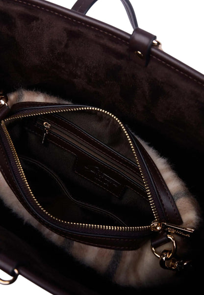 Borsa A Spalla Donna Gattinoni Large Shopping Fernanda Check BINF08686WZC