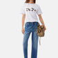 T-Shirt Manica Corta Donna Liu Jo LiuJo Sequins Floral Eco Line WA6238JS923
