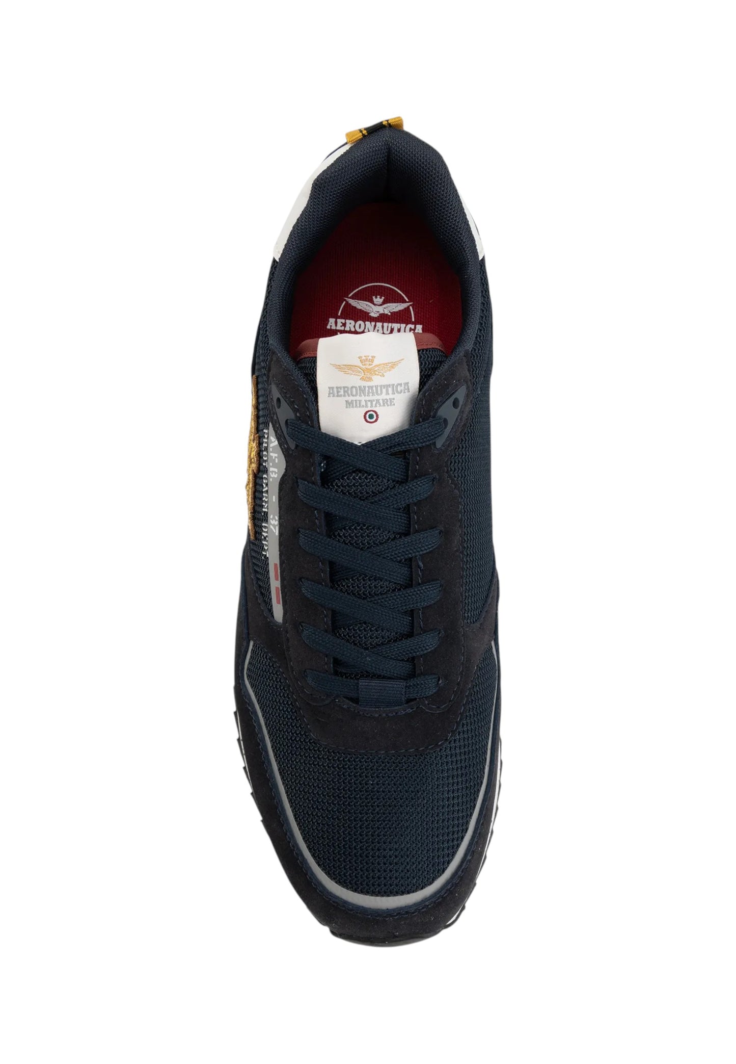 Sneakers Basse Uomo Aeronautica Militare Con Patch AM E Aquila  261SC0288UCT03545