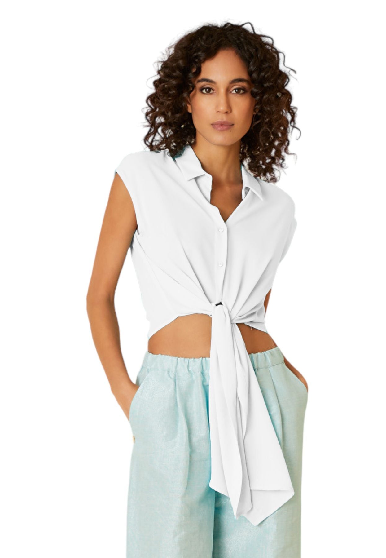 Camicia Senza Maniche Donna Manila Grace   S3JC198PU