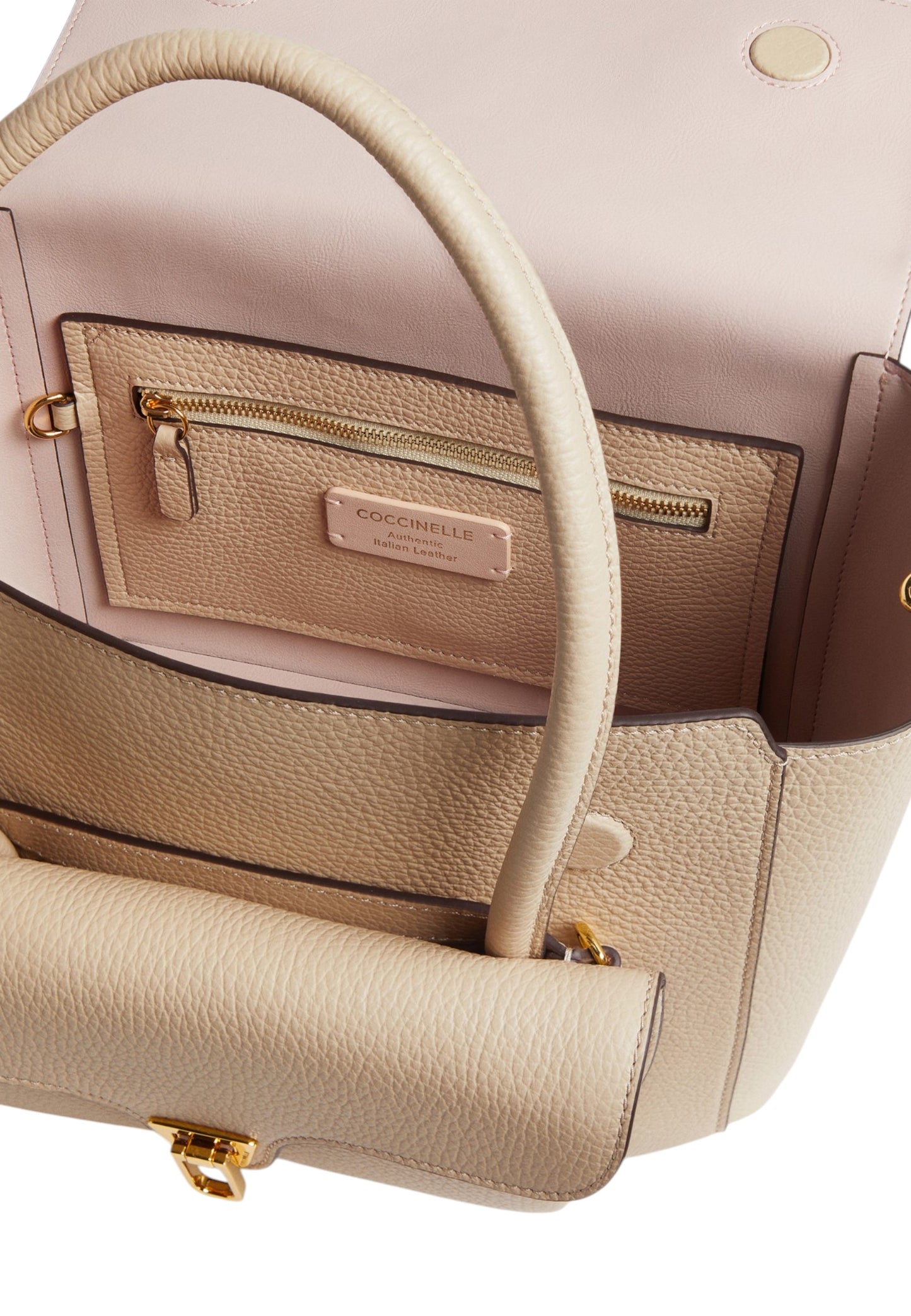 Borsa A Mano Donna Coccinelle In Pelle Martellata Coccinelle Double Beat Medium E1T8A180201