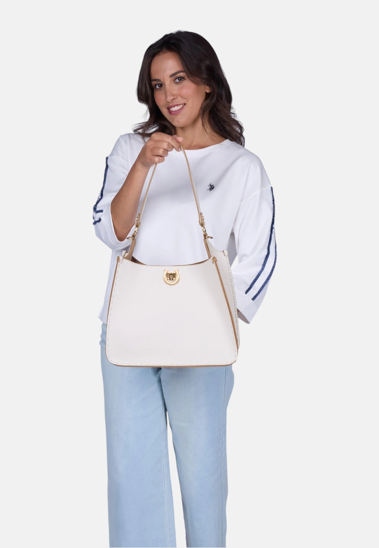 Borsa A Spalla Donna U.S. Polo Assn. Hobo Middleton BIU0M8870WVP