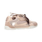 Sneakers Basse Donna Pinko In Pelle Di Vitello/Mesh/Camoscio Bovino Con Lacci Doppi, Cristallo E Charm Yulia 01 SS0185P020