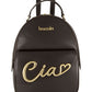 Zaino  Donna Braccialini Zaino compatto, Singolo con tracolle regolabili, Chiusura con zip, Due tasche interne, una con zip e una aperta, Accessorio Ciao in metallo, Dimensioni: 23 x 12 x 30 Cm Ciao B19343PP