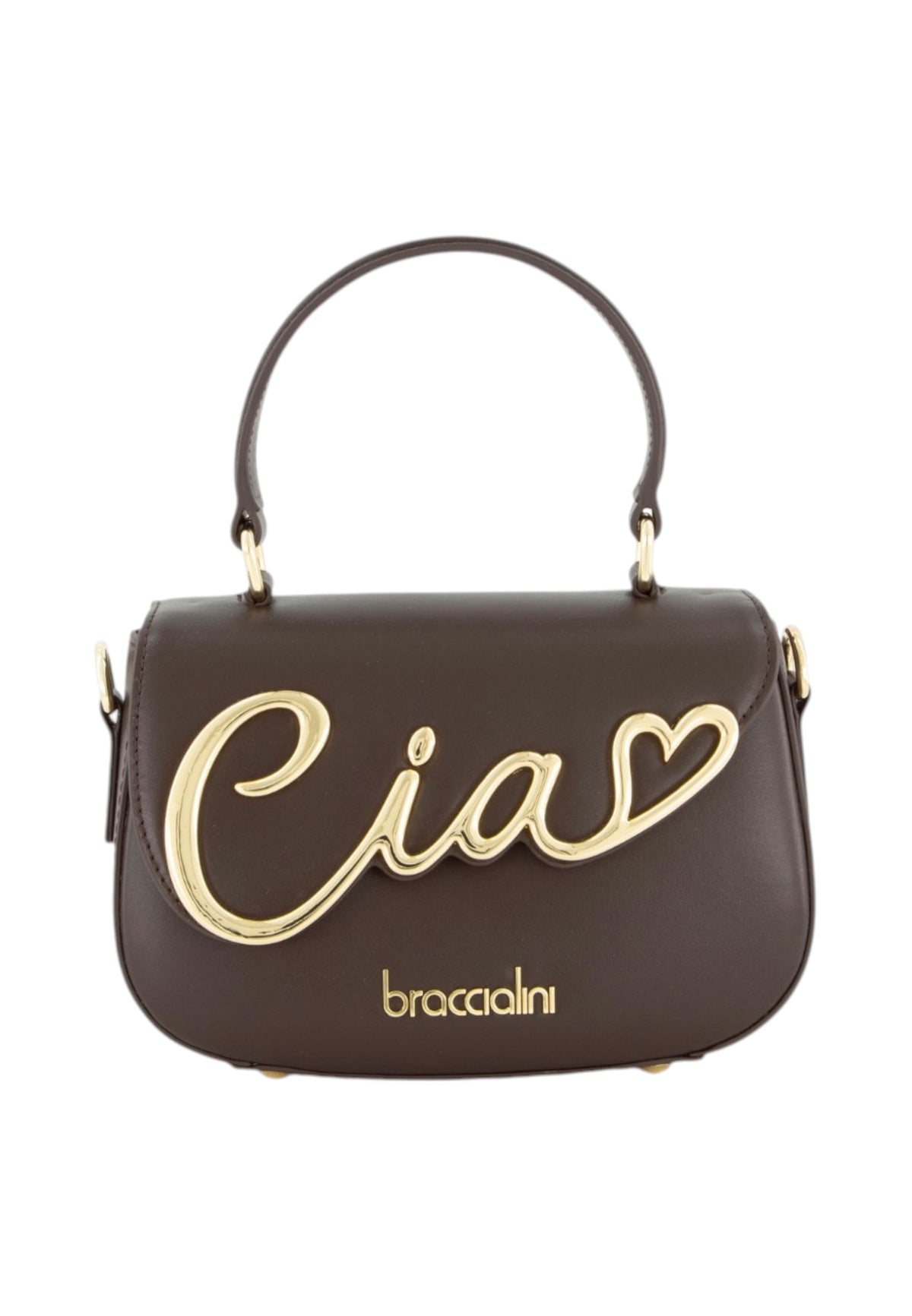 Borsa A Mano Donna Braccialini A Bauletto, Singolo con tracolla removibile e regolabile, Chiusura con clip, Due tasche interne, una con zip e una aperta, Accessorio Ciao in metallo, Dimensioni: 20 x 7.5 x 14 Cm Ciao B19340PP