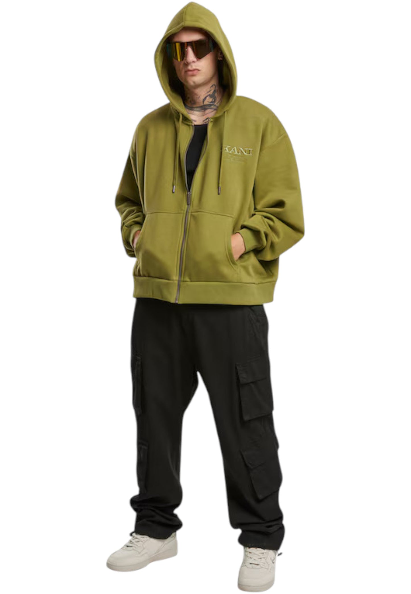 Felpa Con Cappuccio Unisex Karl Kani   KM243-033