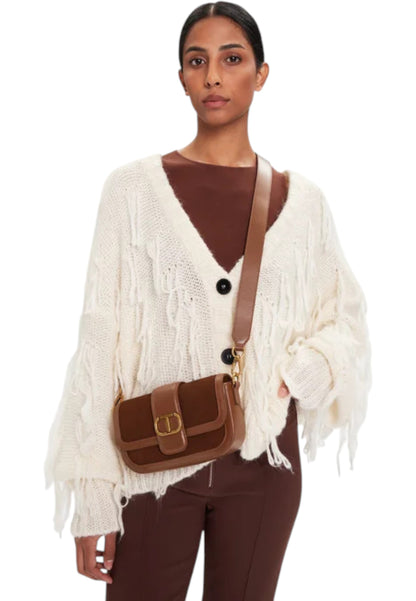 Borsa A Tracolla Donna Twinset Piccola In Pelle Con Patta  252TD8371