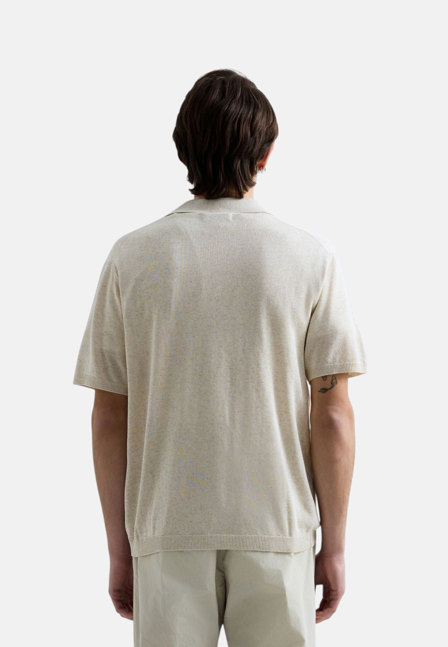 Polo Manica Corta Uomo Replay In Maglia Misto Lino  UK5157.000.G24024