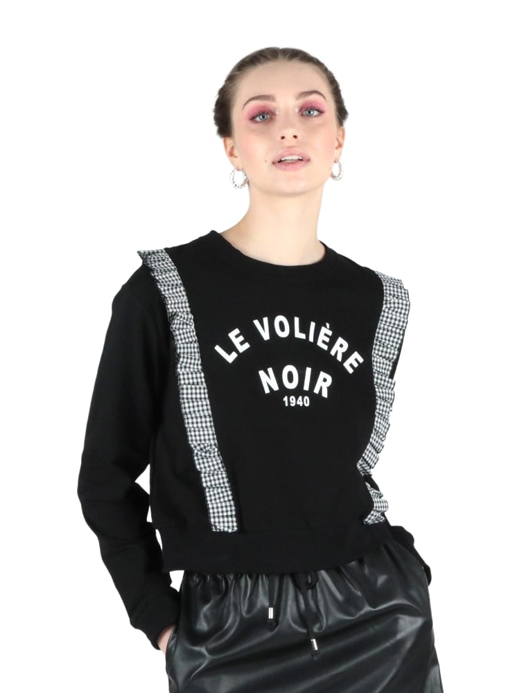 Felpa A Girocollo Donna Le VoliÃ¨re   WS22F101