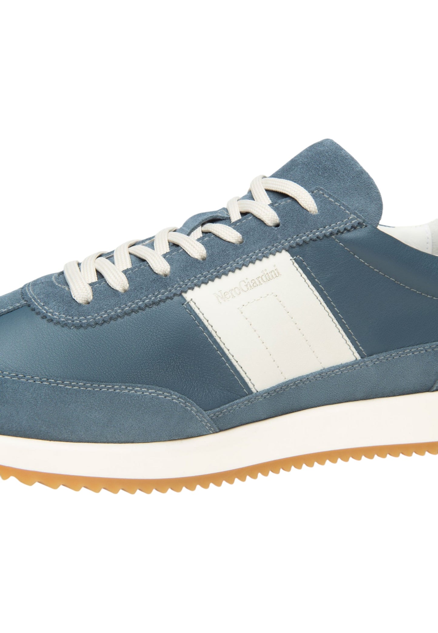 Sneakers Basse Uomo Nero Giardini In Pelle E Camoscio  E601110U